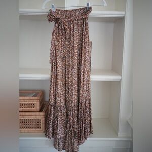 Anthro Floral Maxi Skirt